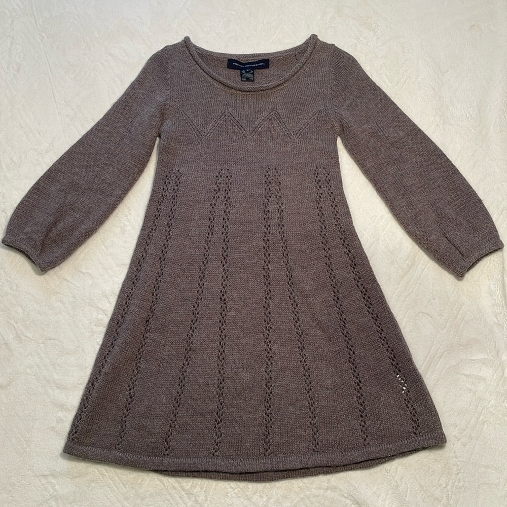 French Connection Grey Mini Dress with Lavender Undertones Size:2